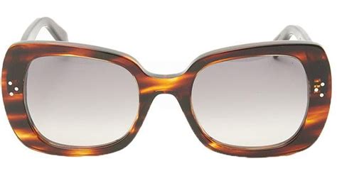 celine square havana sunglasses|who makes celine sunglasses.